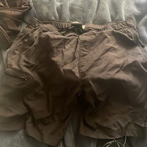 Cargo shorts, alpine design, extra-large, hardly worn, black